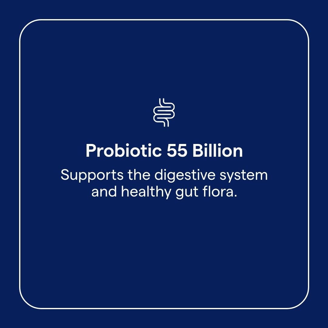 Trace Minerals Probiotic 55 Milliards – libération retardée atteignant l’intestin.
