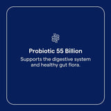 Trace Minerals Probiotic 55 Milliards – libération retardée atteignant l’intestin.