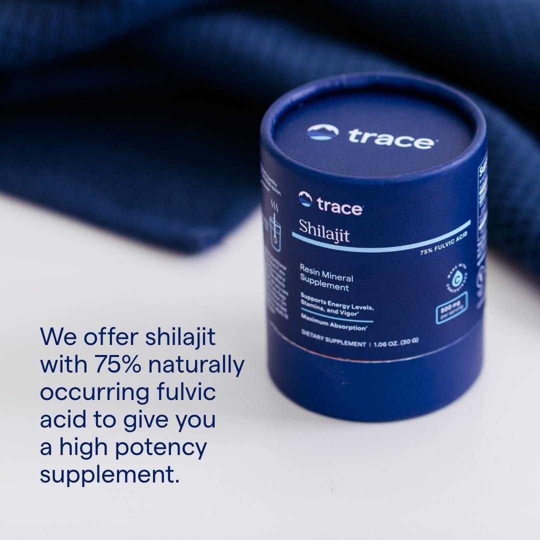 Trace Minerals Shilajit Resin ConcenTrace équilibre minéral ionique