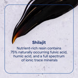 Trace Minerals Shilajit Resin soutien énergie naturelles et clarté