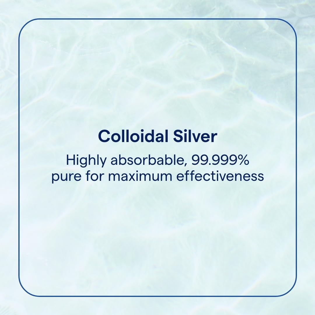 Bouteille Trace Minerals Argent colloïdal avec flacon élégant et pratique.