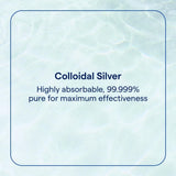 Bouteille Trace Minerals Argent colloïdal avec flacon élégant et pratique.