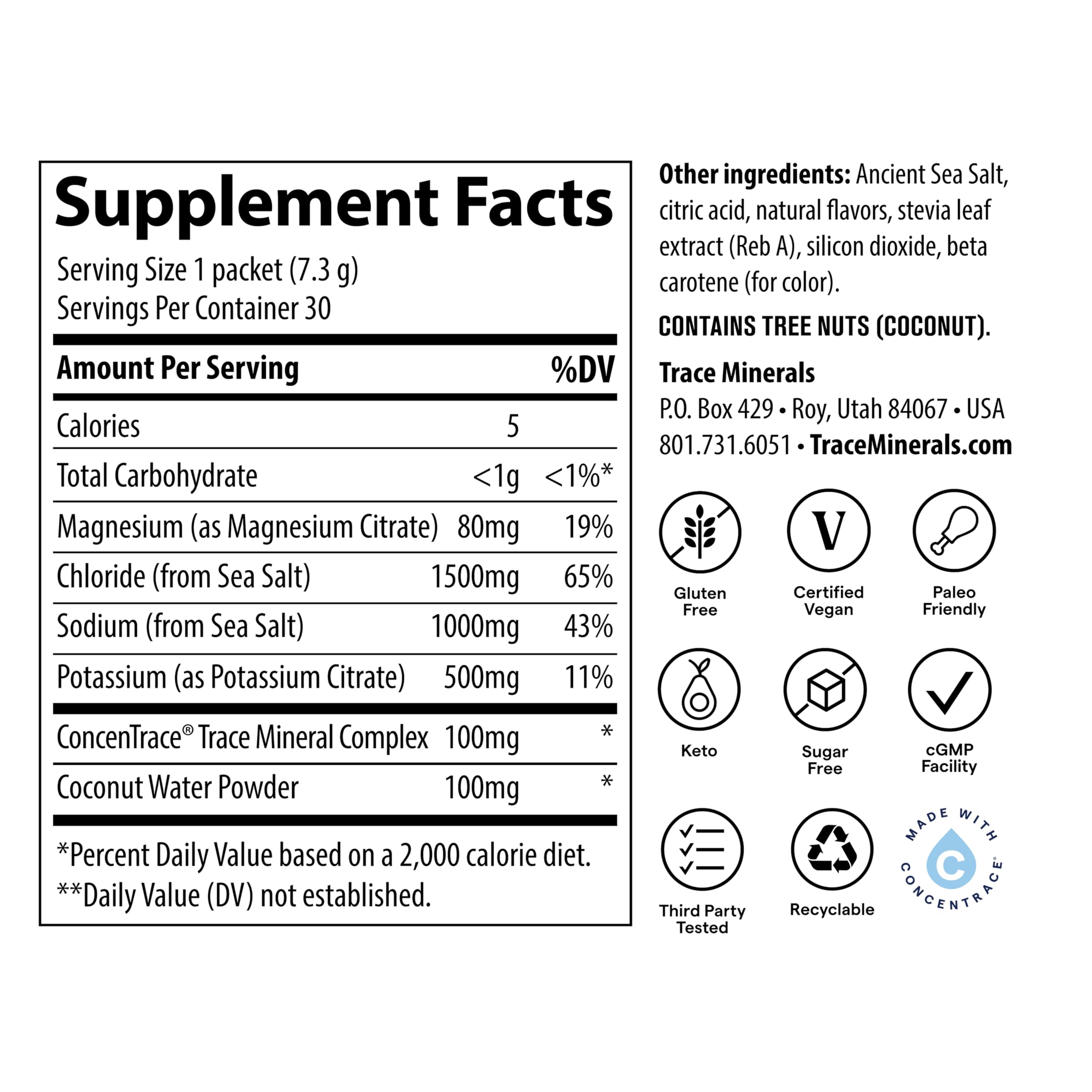 Trace Minerals ZeroLyte, usage à la maison ou au bureau pour une hydratation quotidienne.