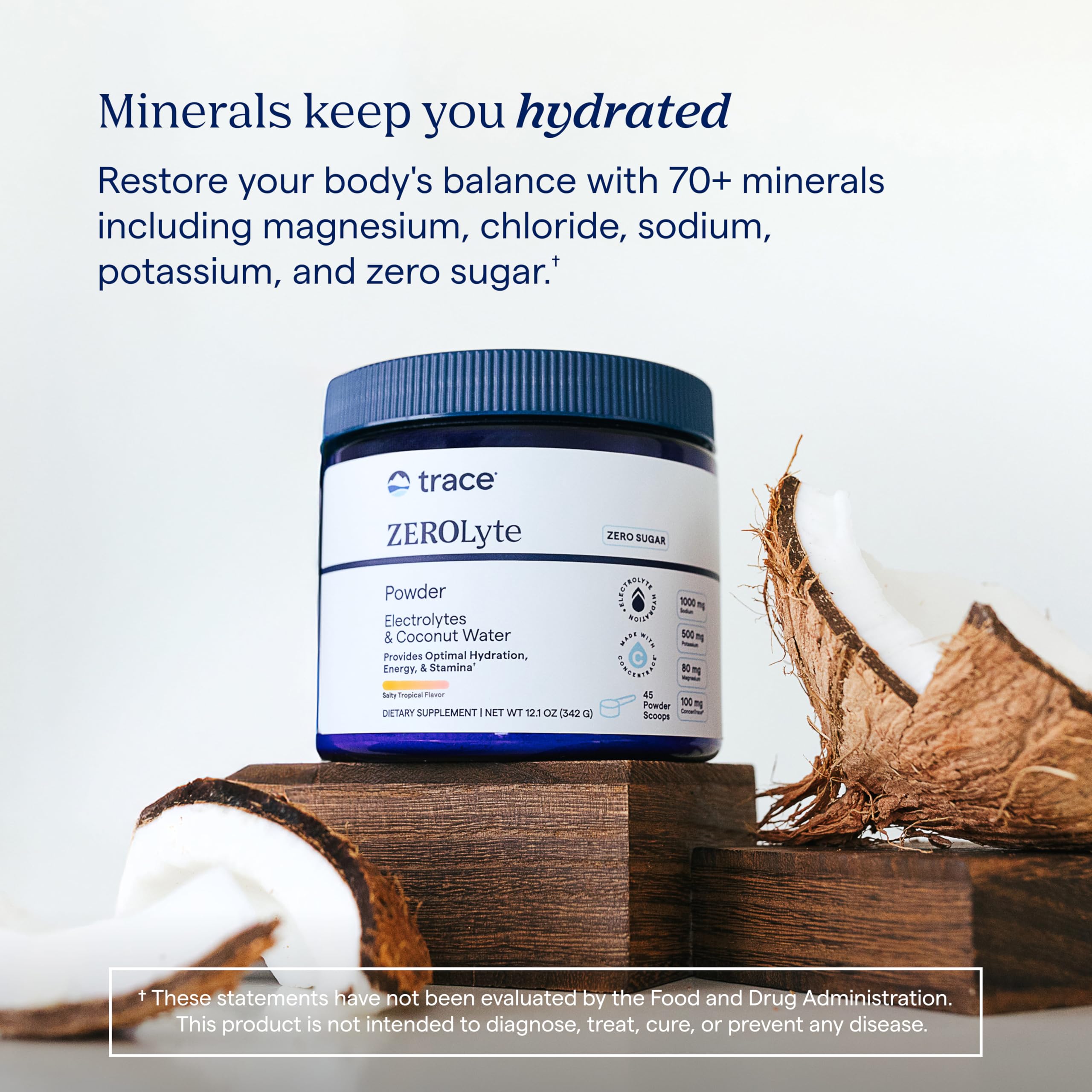 Trace Minerals ZeroLyte boisson prête à boire après l'entraînement pour rétablir les minéraux.