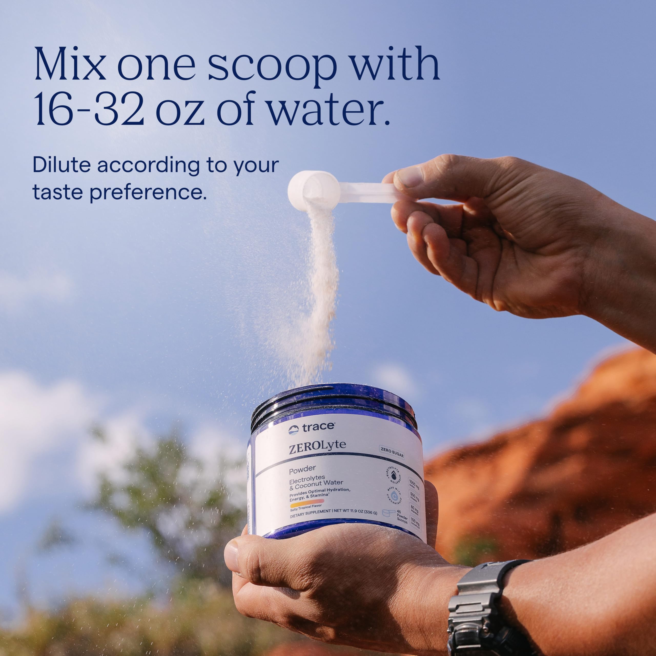 Trace Minerals ZeroLyte étiquette détaillant les minéraux pour transparence et confiance.