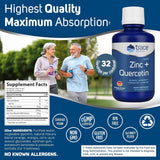 Trace Minerals Zinc Quercetine – doseur-cuillère, prise quotidienne après repas.