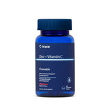 Trace Minerals Zinc + Vitamin C, bonbon mâchable rouge, soutien potentiel à l'immunité.