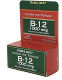 Trader Joe's B12 sous-langue sans gluten, option végétarienne adaptée.