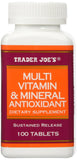 Trader Joe's multivitamine et minéraux antioxydants - bouteille prête à l'emploi pour le quotidien.