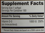 Trader Joe's Vitamine D3 1000iu, gélatine présente, régime non végétalien.