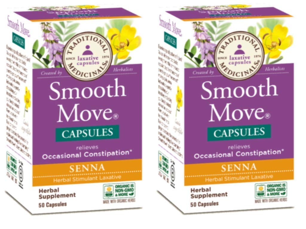 Traditional Medicinals Smooth Move, capsules senna, facilitent le transit quotidien en douceur.