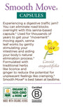 Gélules sans colorants ni arômes, Smooth Move par Traditional Medicinals.