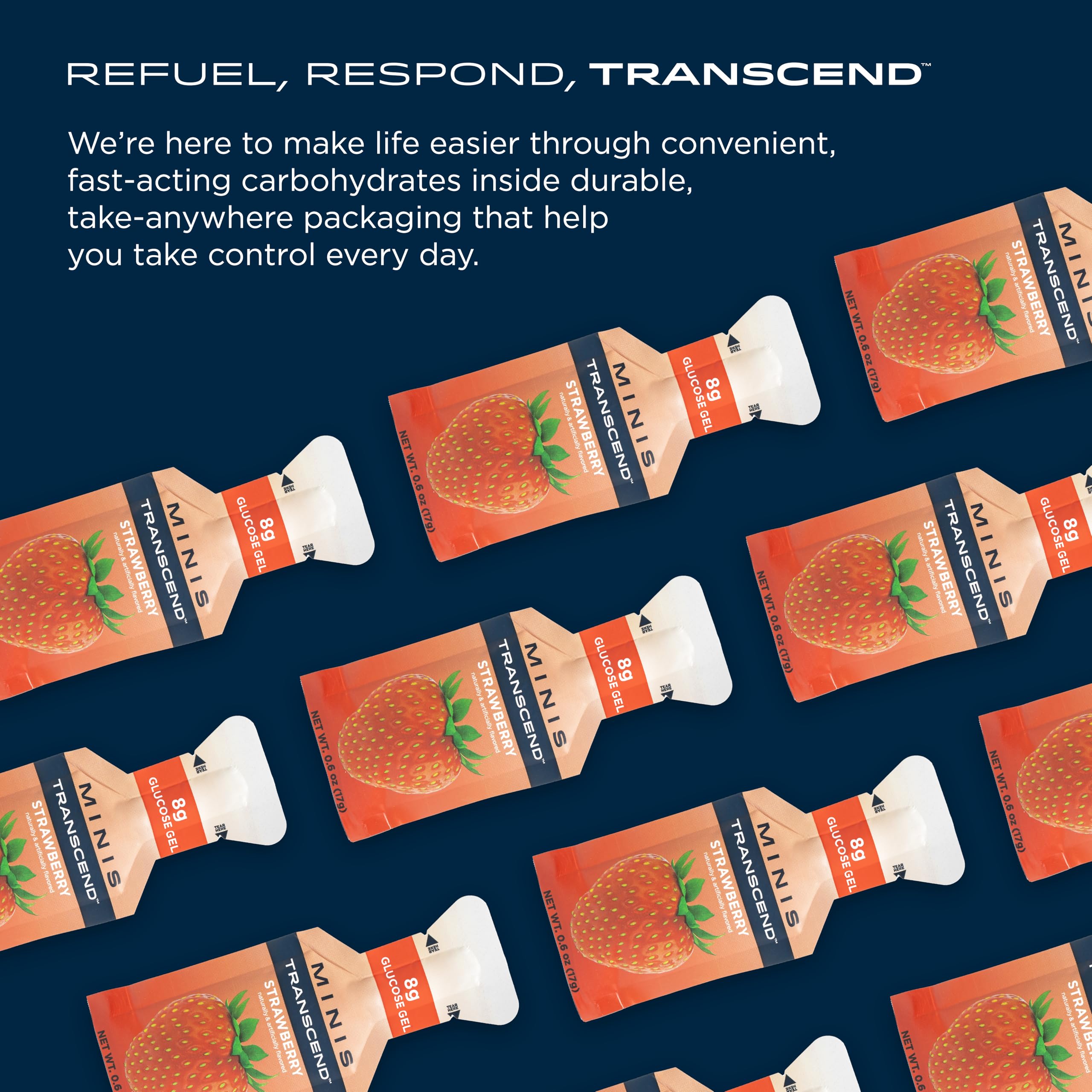 Transcend Gel Fraise En-Route Format Compact, idéal pour les pauses énergie.