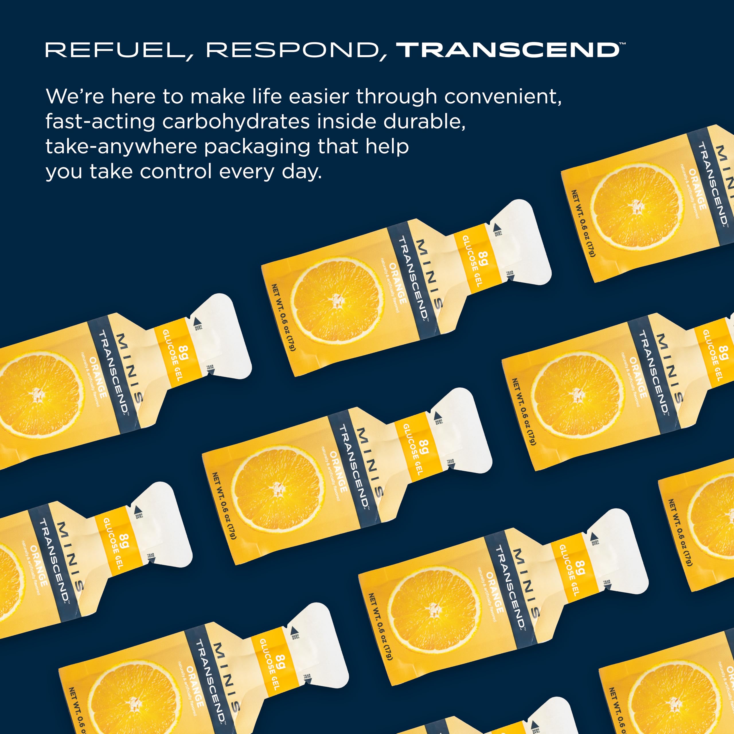 Apport d énergie rapide avec le gel orange mini-pack Transcend, prêt à l emploi.