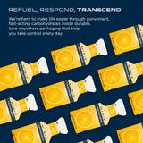 Apport d énergie rapide avec le gel orange mini-pack Transcend, prêt à l emploi.