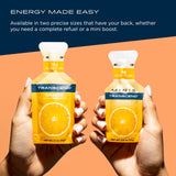 Ingrédients simples et sans gluten du gel orange mini-pack Transcend.