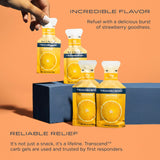 Texture du Gel Orange Transcend facilitant l’ingestion en mouvement.