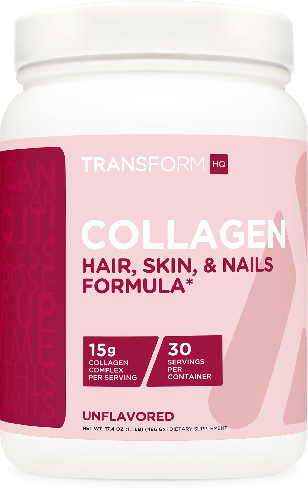 TransformHQ Beauty Collagen, poudre: intégration simple dans votre boisson quotidienne.
