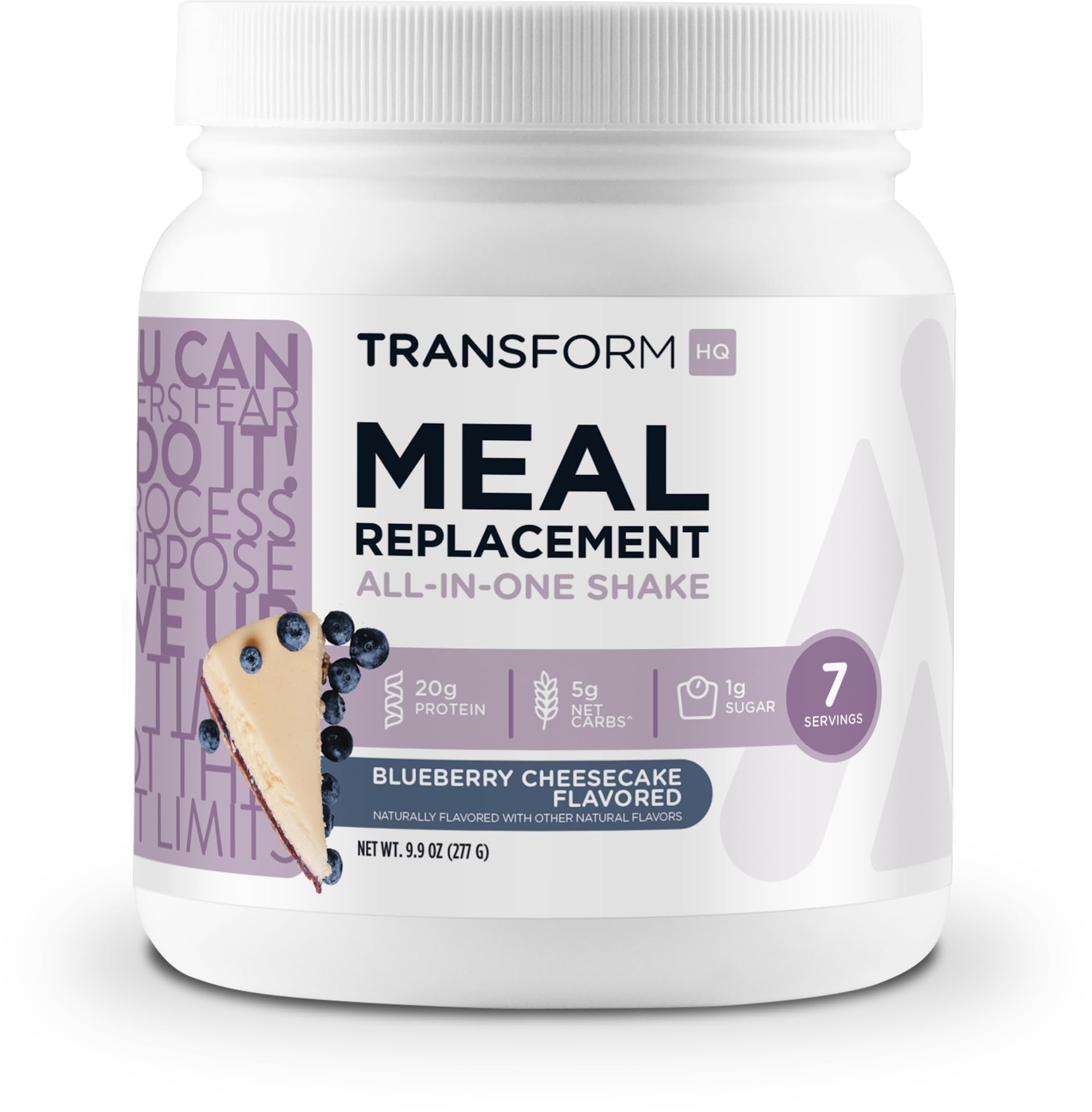 TransformHQ chocolat: poudre de remplacement de repas, 7 portions, goût chocolat riche et pratique