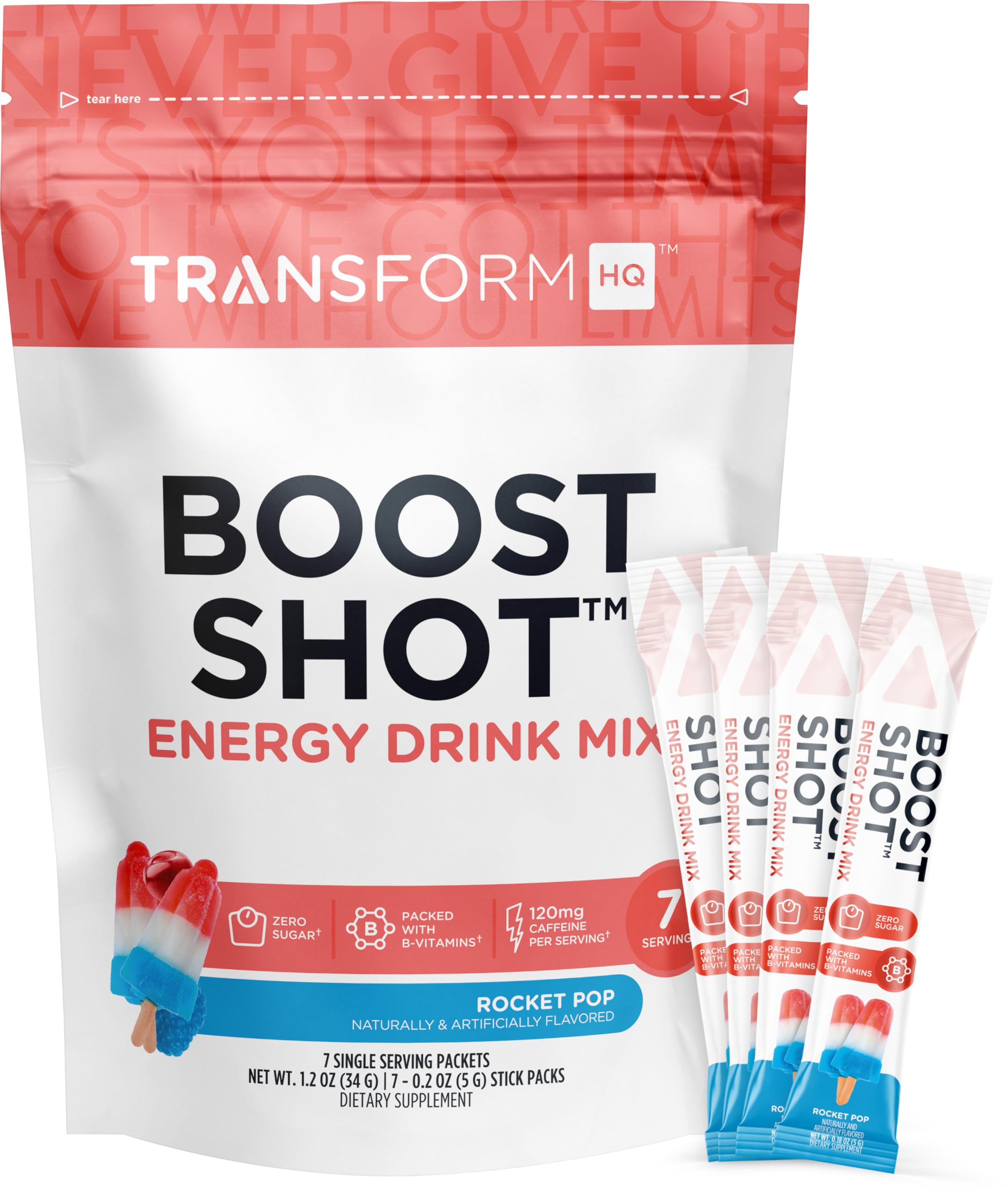 TransformHQ Boost Shot - variété de saveurs pour se faire plaisir.