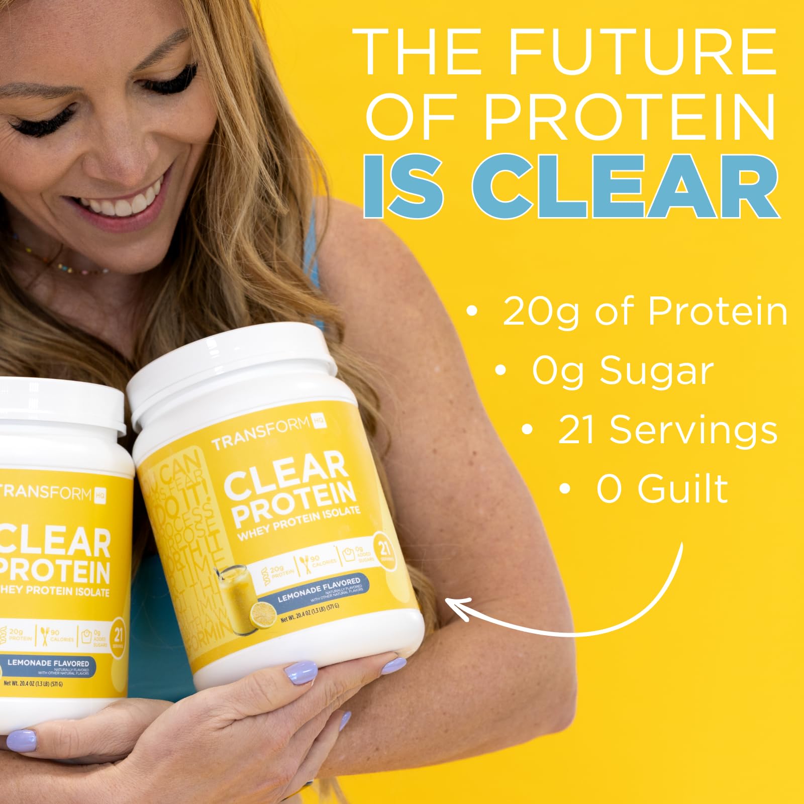 TransformHQ Clear Whey Isolate Rocket Pop pot de protéines pour la récupération post-entraînement.