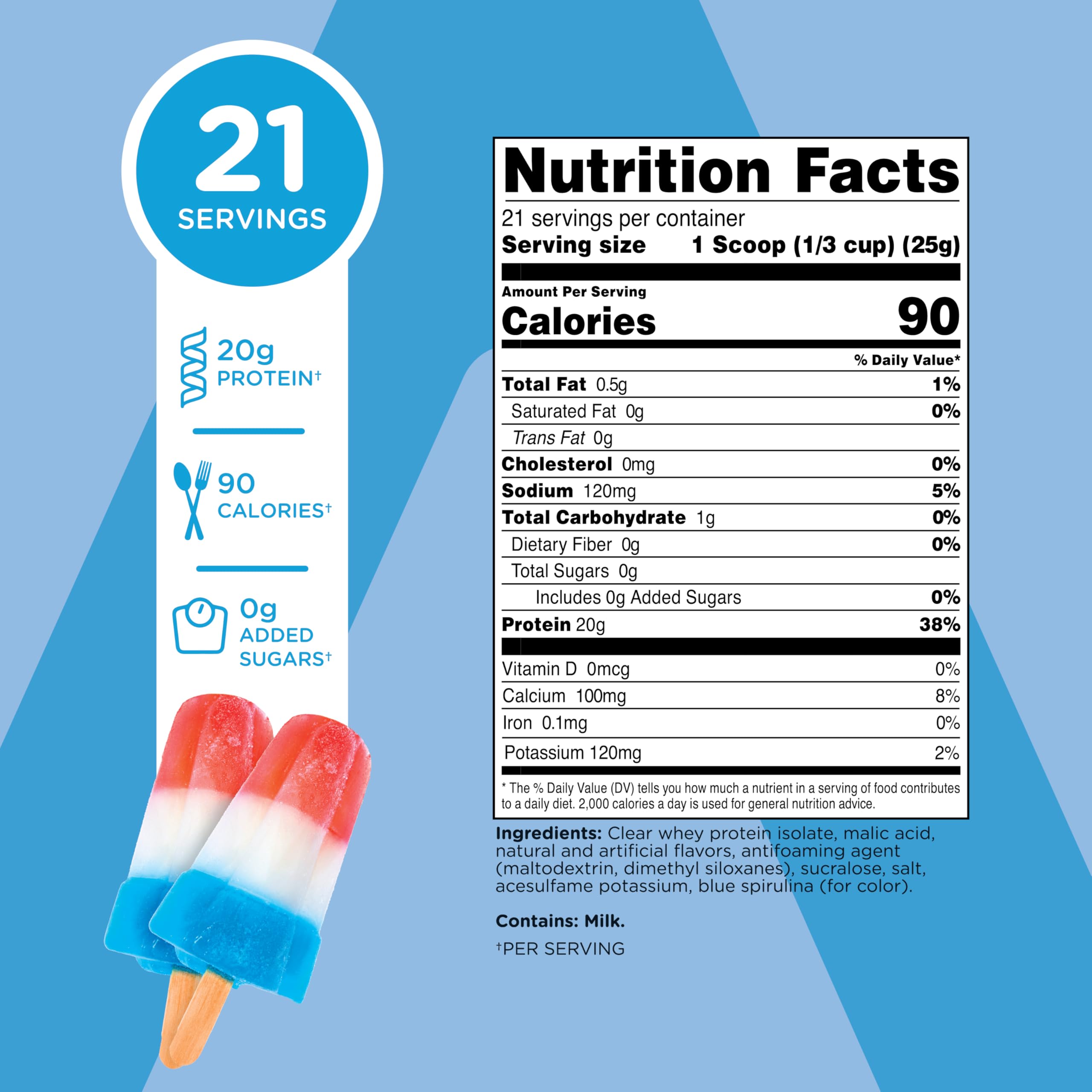 TransformHQ Clear Whey Isolate Rocket Pop shaker pratique pour préparer une boisson protéinée.