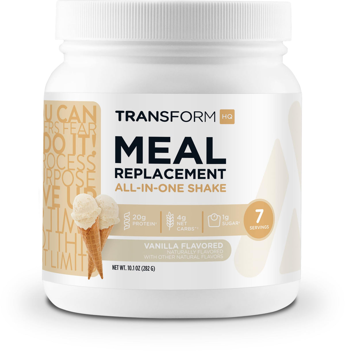 TransformHQ Remplacement Repas Vanille - poudre pratique pour un petit-déjeuner rapide et équilibré