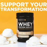 TransformHQ Whey Protein Isolate vanille, boisson rapide après l’entraînement.