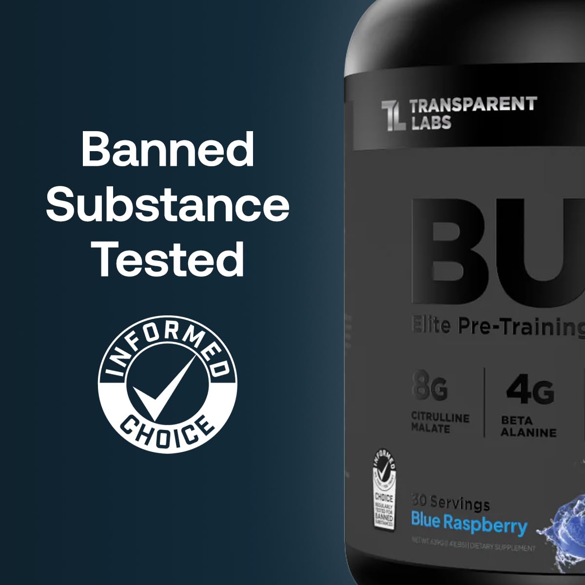 Cuillère-dose Bulk Black en gros plan montrant texture poudre et dosage précis.