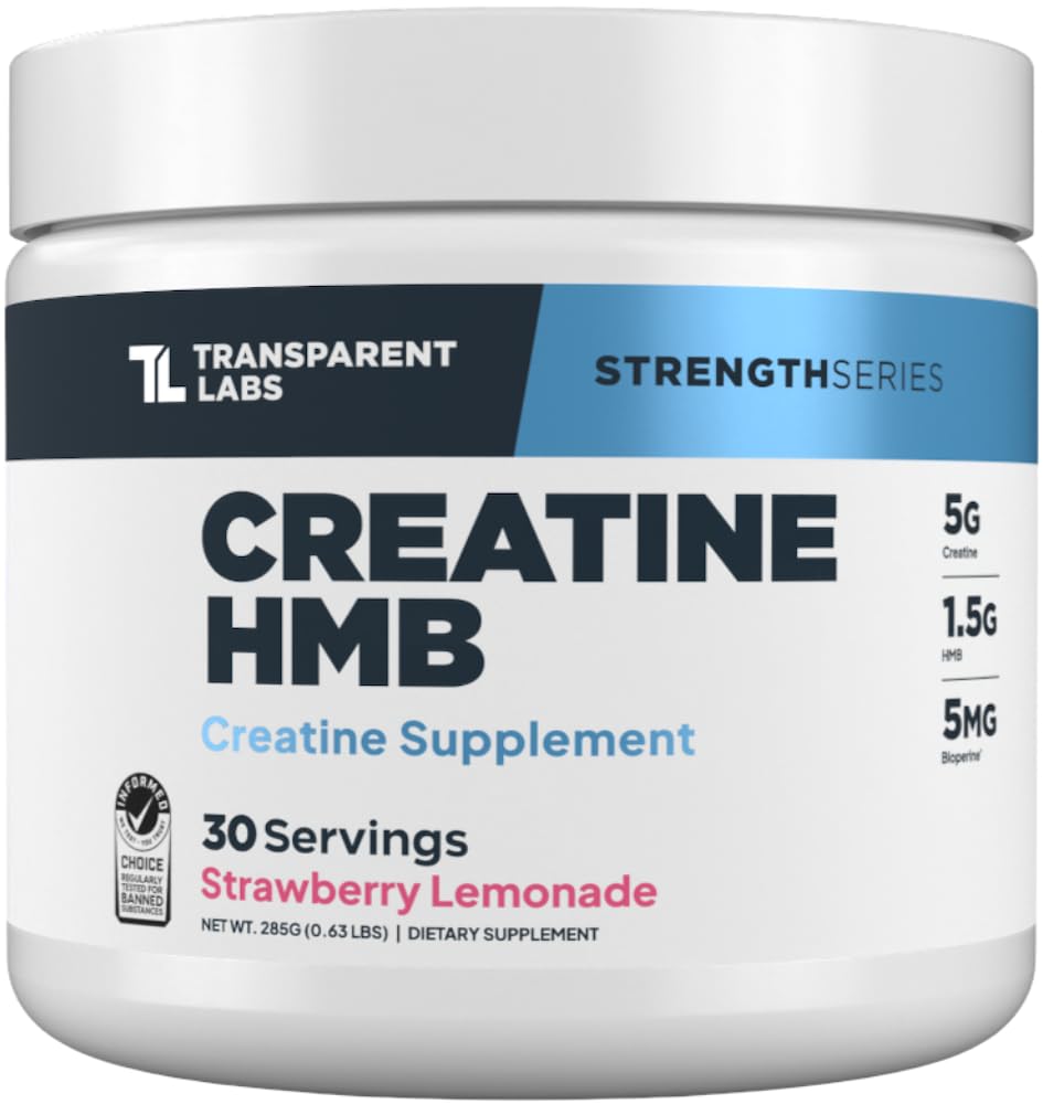 Transparent Labs Creatine HMB — poudre dans le pot pour une utilisation quotidienne.
