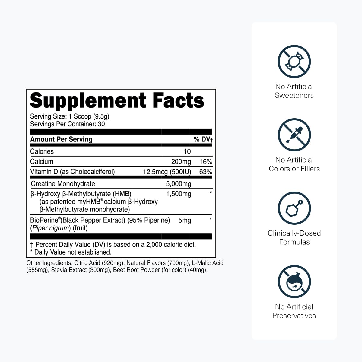 Transparent Labs Creatine HMB — shake rapide dans un verre, saveur fraise-citronnade.