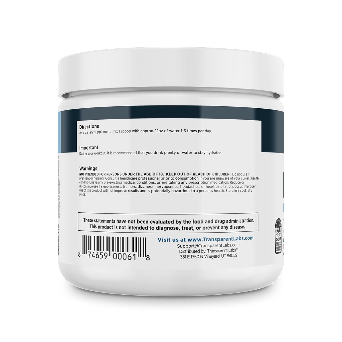 Transparent Labs Hydrate, moment post-entraînement savoureux, soutien possible à une reprise en douceur.