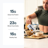 Encas quotidien pratique Protein+ Transparent Labs pour collation rapide.