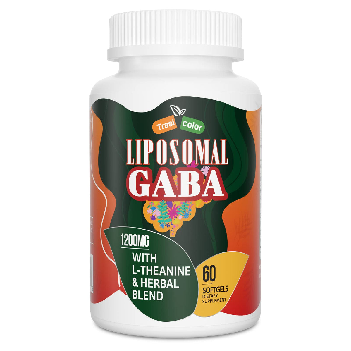 Boîte Trasicolor GABA liposome et gélules, soutien potentiel pour une routine plus détendue.