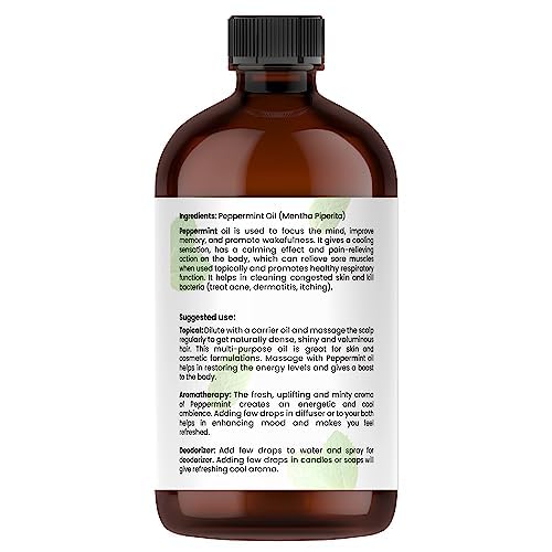 Tratak Organics huile menthe poivrée utilisée pour fabriquer savon et bougie maison.