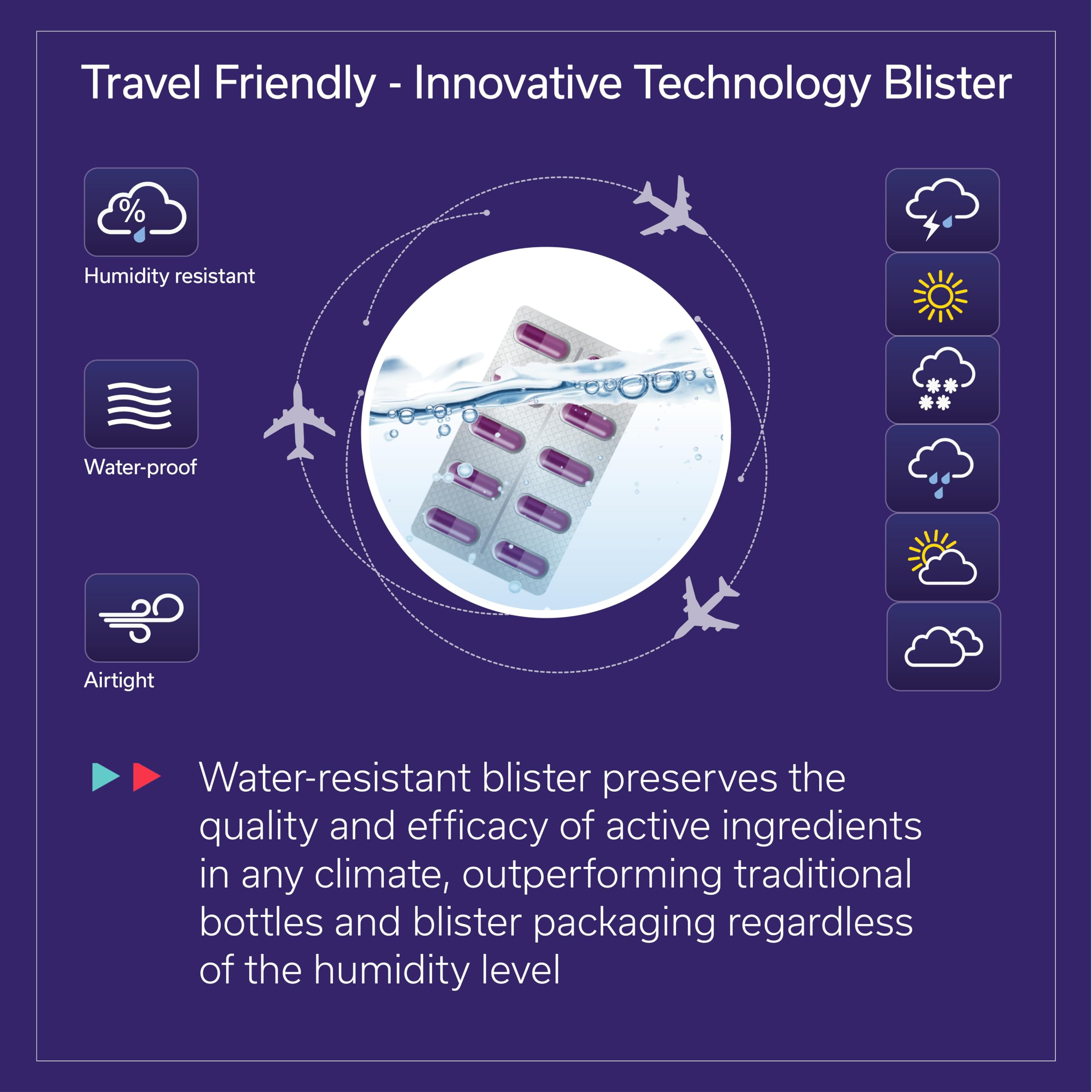 TRAVELSANA Immune Activator : flacon sur étagère montrant le caractère vegan.