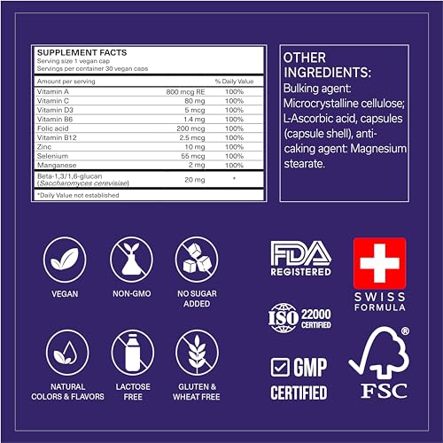 TRAVELSANA Immune Activator : tableau des ingrédients clés et leurs bénéfices.