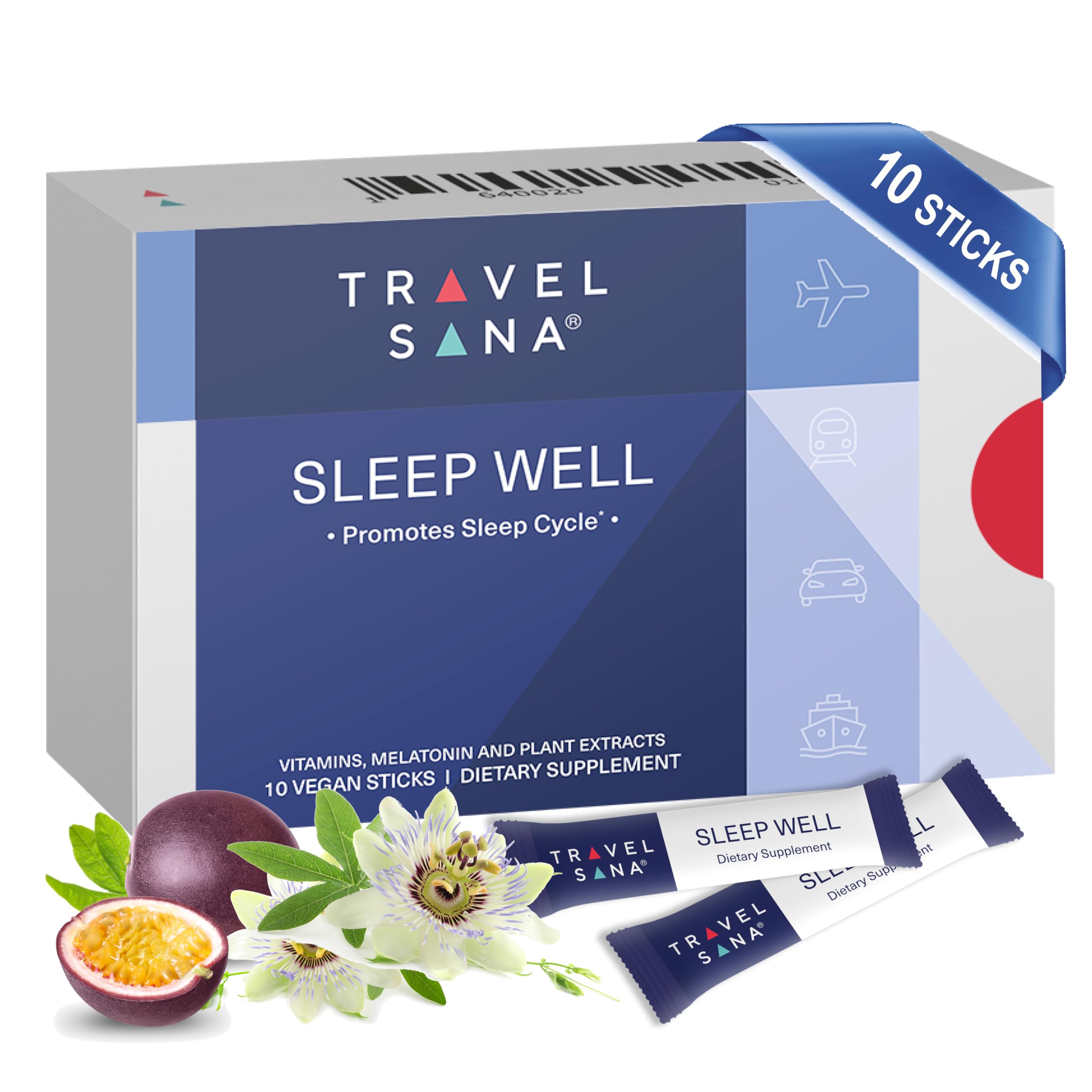 TRAVELSANA Sommeil Bien - bouteille illustrant le soutien sommeil lors des voyages