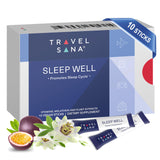 TRAVELSANA Sommeil Bien - bouteille illustrant le soutien sommeil lors des voyages