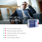 TRAVELSANA Sommeil Bien - mélatonine 1 mg pour le cycle jour-nuit