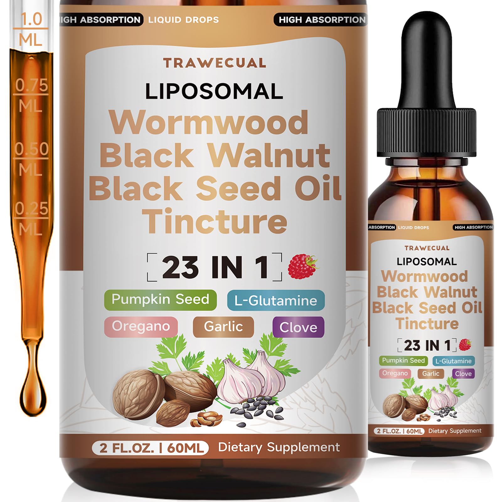 Trawecual gouttes detox intestinales en bouteille – soutien digestif quotidien.