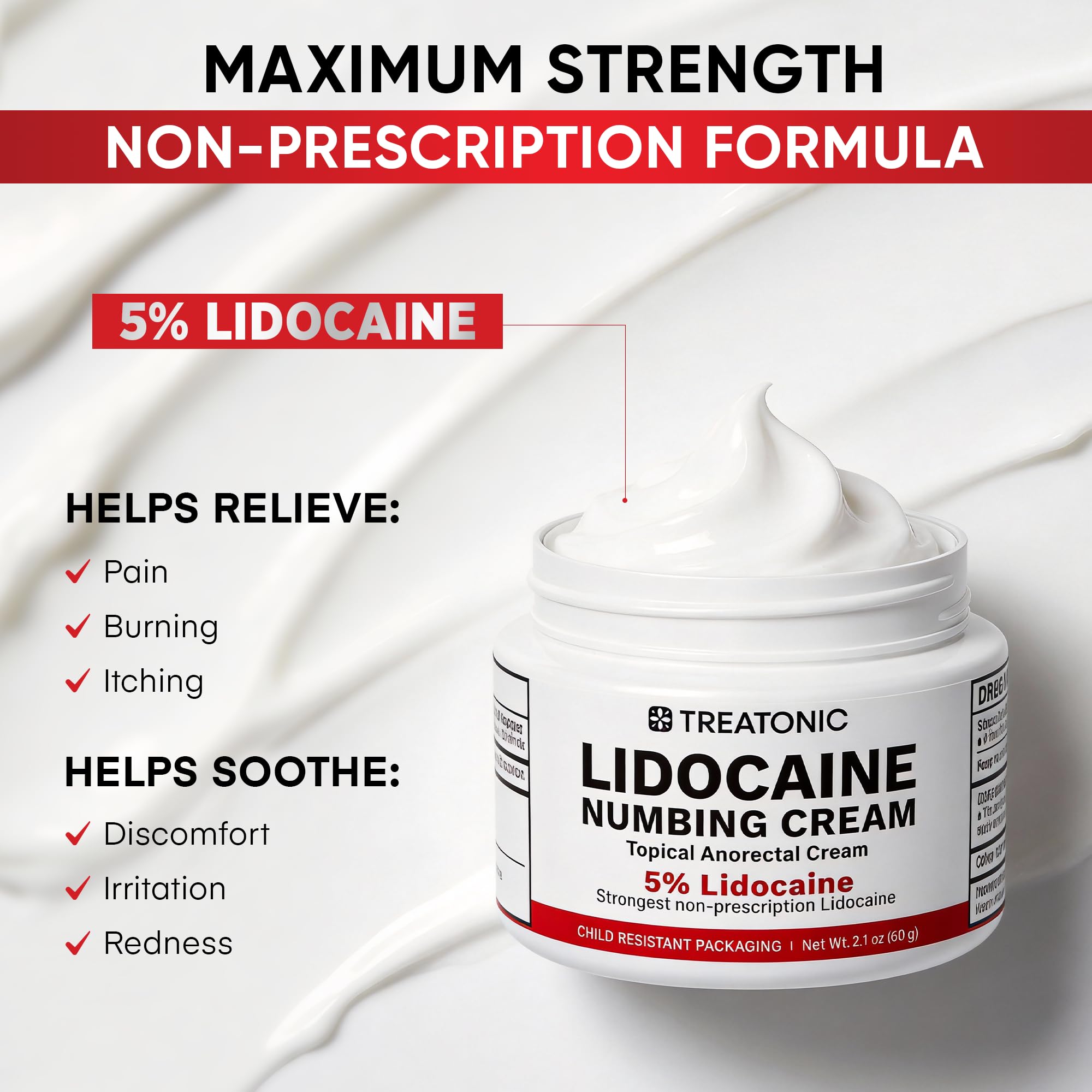 Crème Treatonic: texture légère et absorption rapide sans résidu gras.