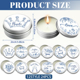Treela bougies design floral et texte cœur — touche romantique pour votre événement