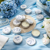 Treela bougies en étui bleu avec couvercle — présentation soignée et rangement
