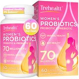 Trehealtt probiotiques vaginaux 70 milliards CFU, flacon pratique pour le quotidien.