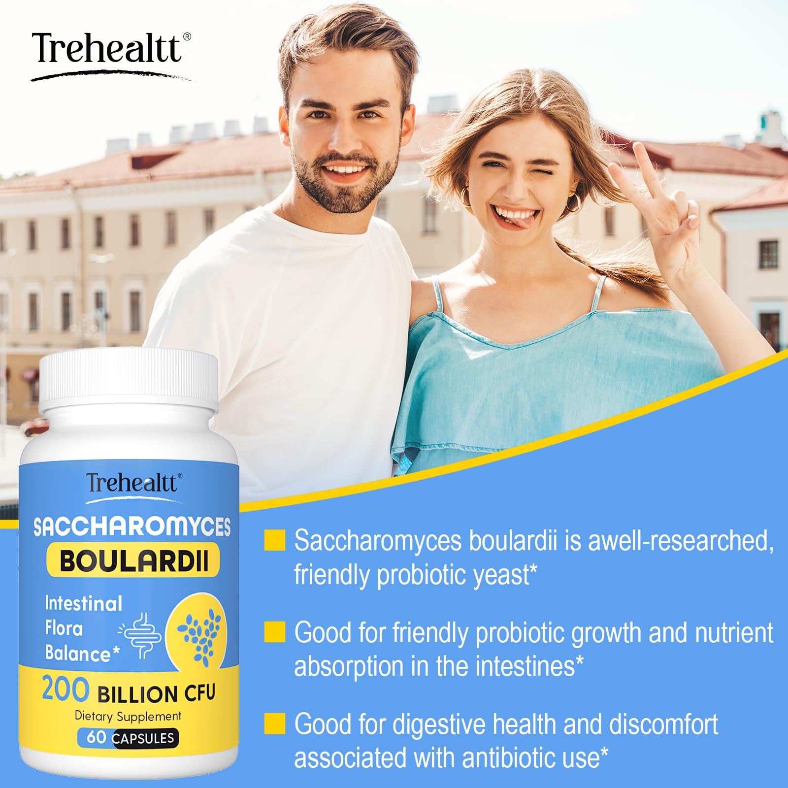 Trehealtt utilisation quotidienne facile pour la digestion et l'énergie.