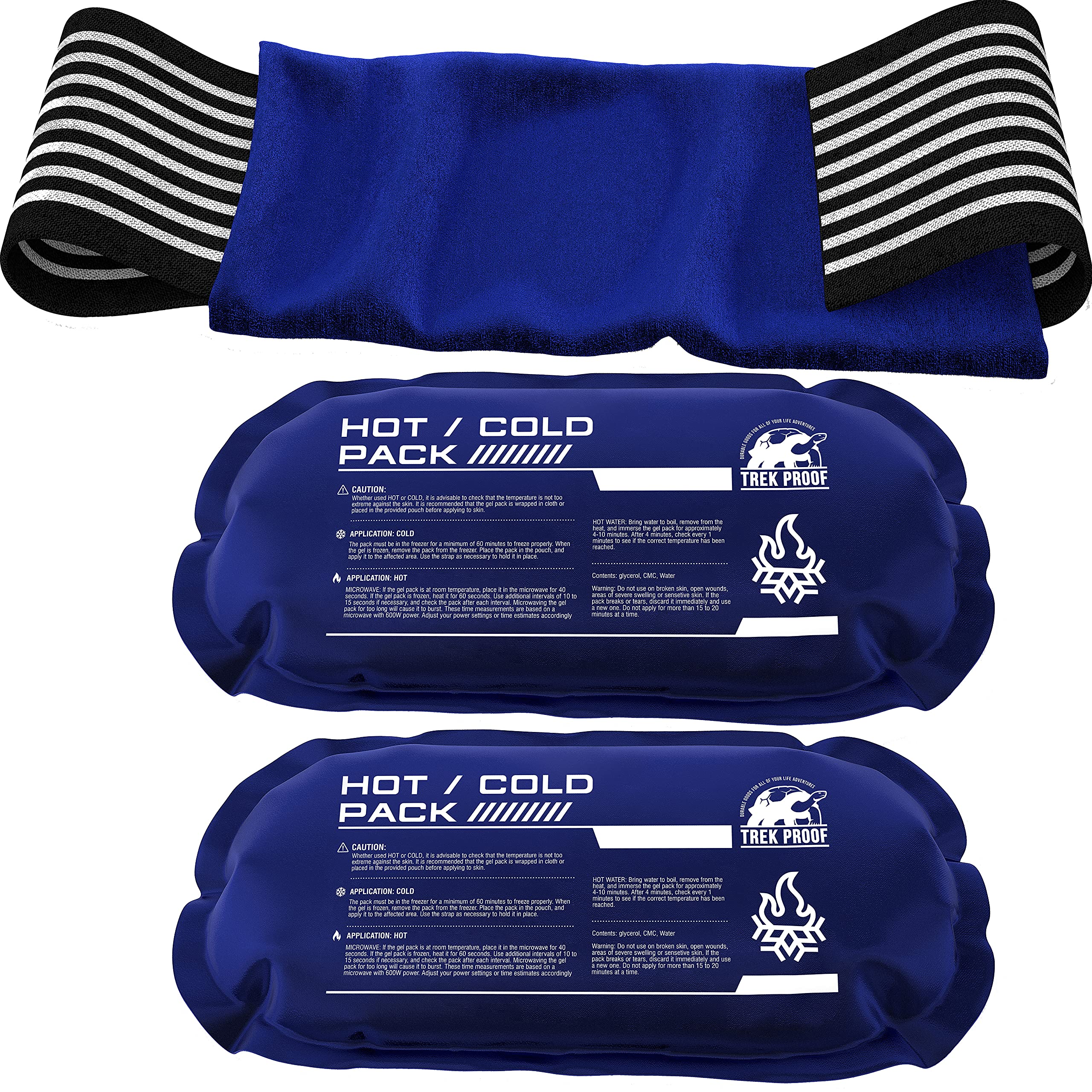 TrekProof pack glace ensemble 3 pièces pour récupération modulable