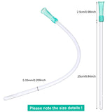 TrelaCo tuyau PVC 10-pouces 14fr – embout arrondi pour insertion en douceur