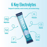Trevi Électrolytes Sans Sucre – utilisation dans 16 oz d'eau pour saveur énergisante.