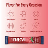 Emballage TREVI sans sucre, pratique et sans colorants artificiels.